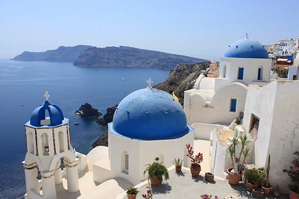 Village d'Oia à Santorin - Cyclades - Grèce