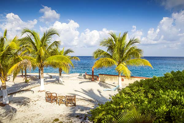 Coast of Cozumel island, Mexico