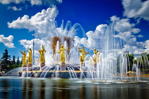 ??? ?? ?????? ?????? ??????? (????) / View of the Fountain of Friendship of Peoples (VDNH)